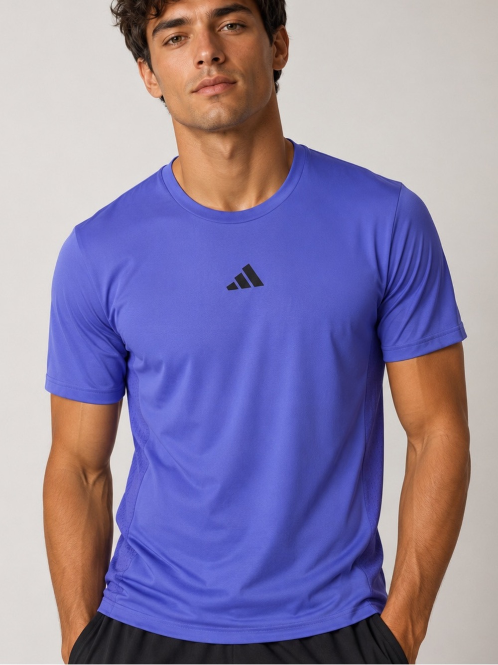 Adidas ClimaCool+ Training Shirt Men’s Medium Purple Athletic Performance T NWT